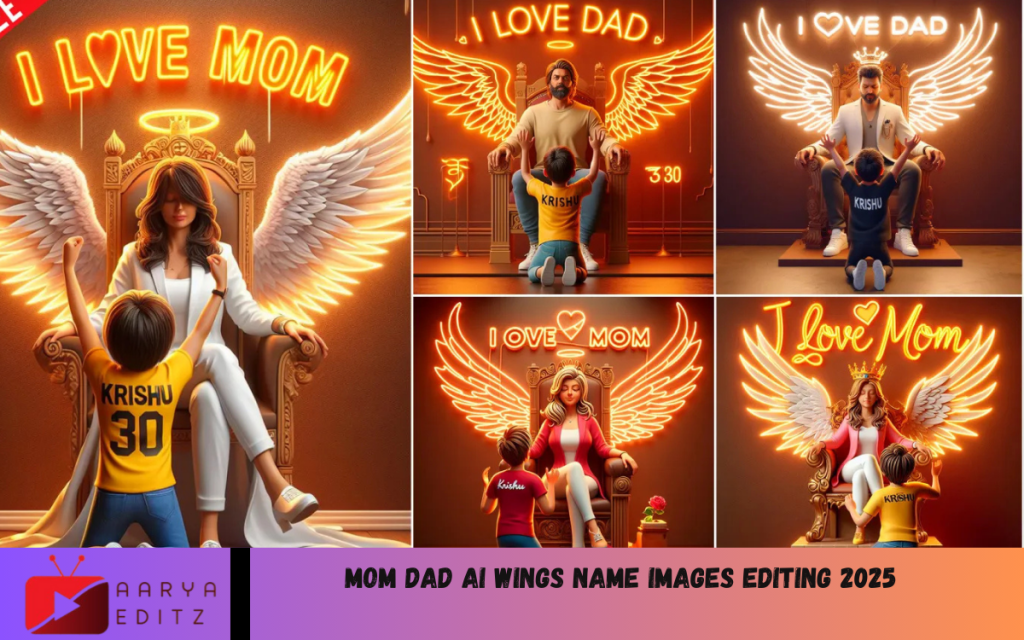 Mom Dad Ai Wings Name Images Editing